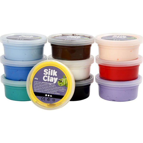 Silk Clay Assorted Colours Set 10 40gm