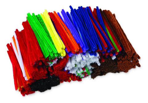Pipe Cleaners - Assorted Colours 15cm Bulk Pack of 1000