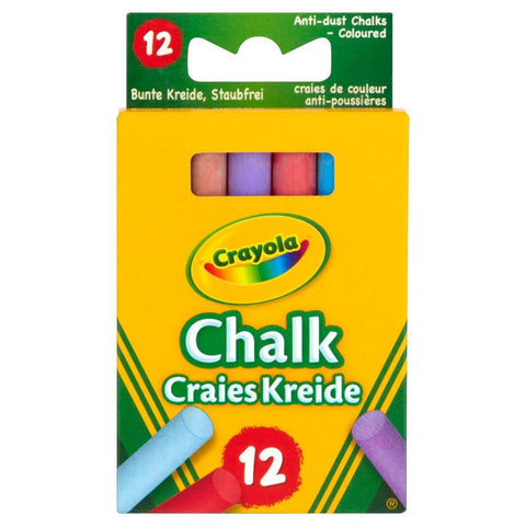 Crayola Anti-Dust Colour Chalk 12 Pack