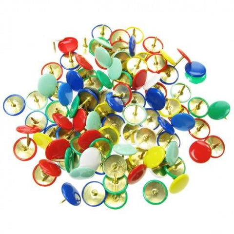 Drawing Pins - Assorted Colours - Tub of 350