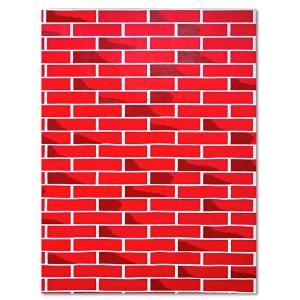 Fadeless Paper Roll Tu-Tone Red Brick 121.9cm x 3.6m
