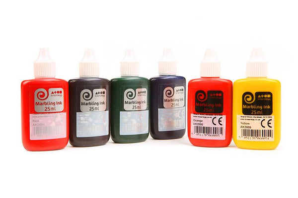 Marbling Ink - Standard Assorted Colours - Set of 6
