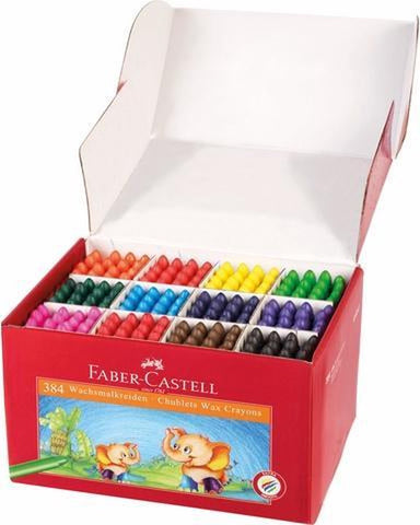 Faber-Castell Jumbo Twist Colouring Crayons - Assorted Colours (Pack of 12), 120003