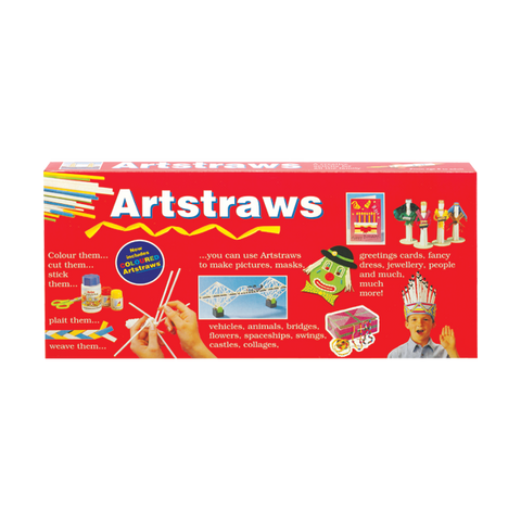 Artstraws Starter Pack Assorted Colours & White - Long 4mm & 6mm (Diameter)