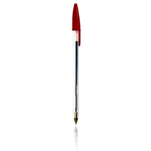 BIC Cristal Original Ballpoint Pen Medium 0.4 mm Red Pack of 50