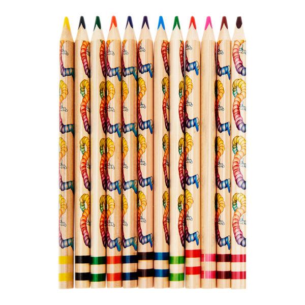 World of Colour Jumbo Triangle Easy Grips Colour Pencils Box 12