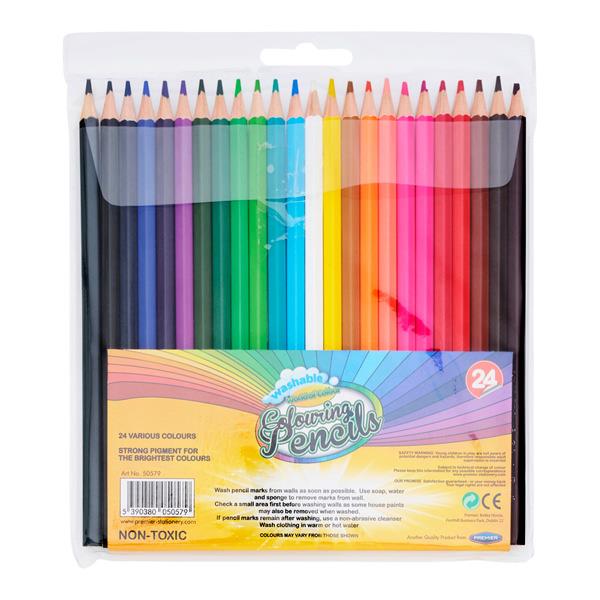 World of Colour Colouring Pencils Wallet of 24