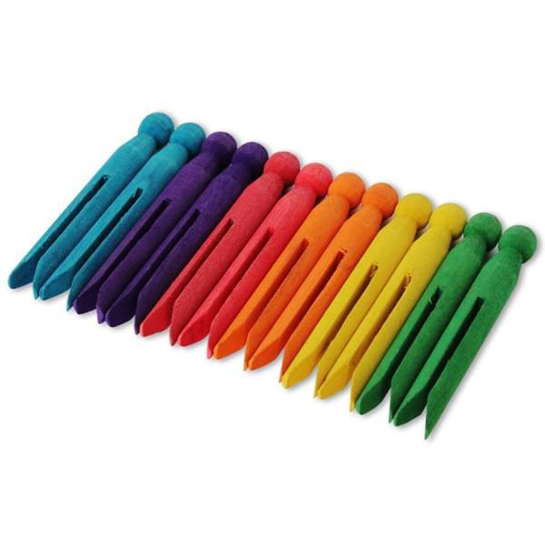 Dolly Pegs Assorted Colours - Pack of 24