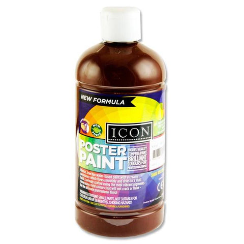 Brown (Burnt Umber) - Icon Art Poster Paint 500ml