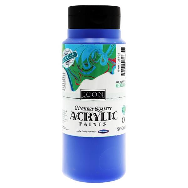 Icon Acrylic Paint 500ml - Blue
