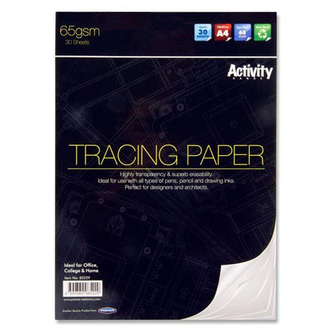 Premier Activity A3 65gsm Tracing Paper Pad 30 Sheets