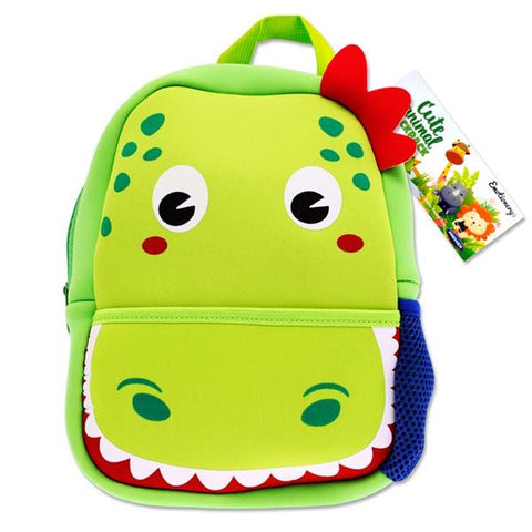 Emotionery Neoprene Cute Animal Junior School Bag - Dinosaur