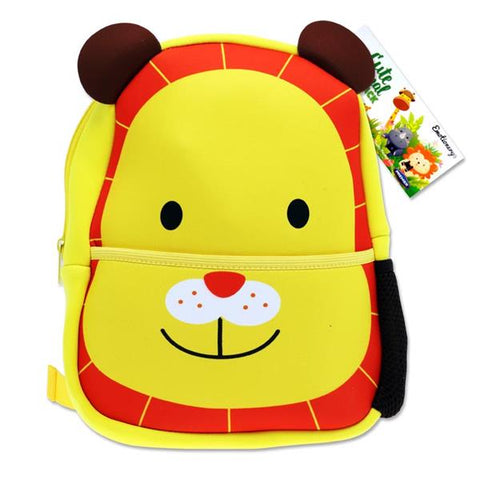 Emotionery Neoprene Cute Animal Junior School Bag - Lion