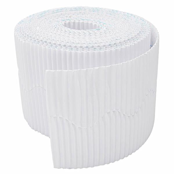Bordette Corrugated Display Roll - White (2 x 7.5m) 15 Metres