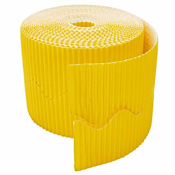Bordette Corrugated Display Roll - Canary Yellow (2 x 7.5m) 15 Metres