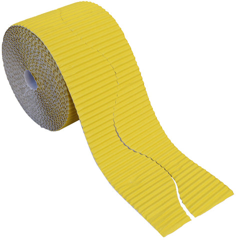 Bordette Corrugated Display Roll - Canary Yellow (2 x 7.5m) 15 Metres