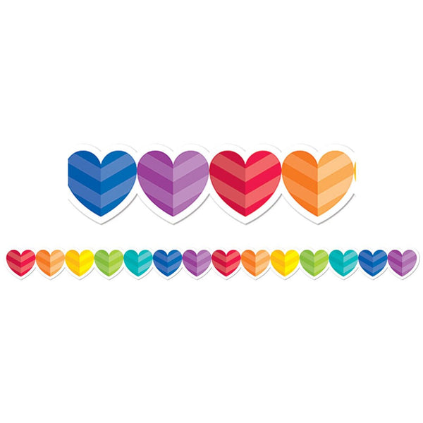 Rainbow Hearts Border