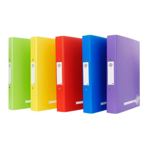 Premto A4 PP Ring Binders Assorted Set of 5
