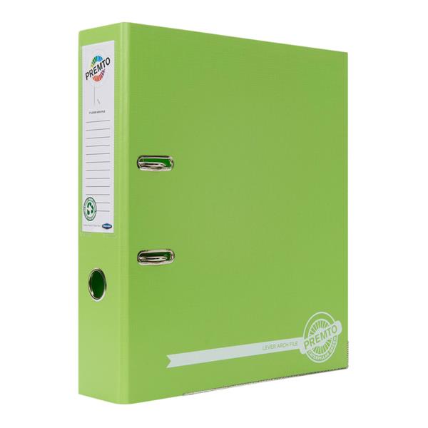 Premto A4 PP Lever Arch File - Caterpillar Green