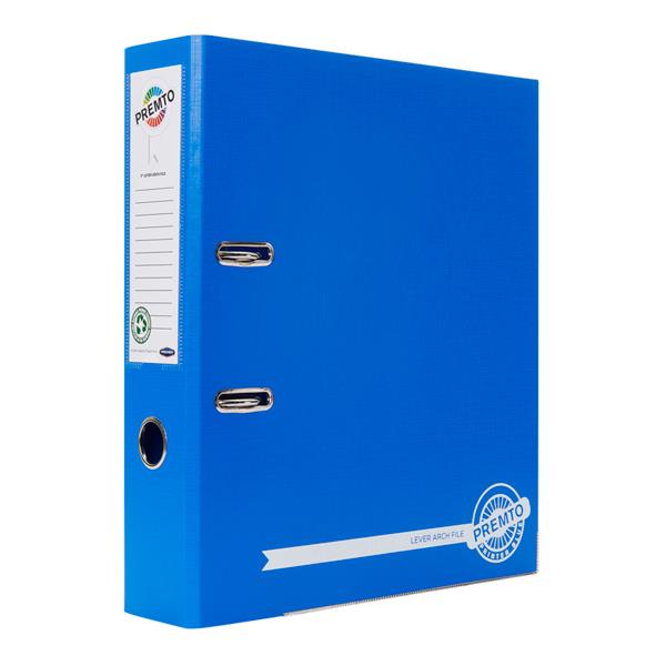 Premto A4 PP Lever Arch File - Printer Blue