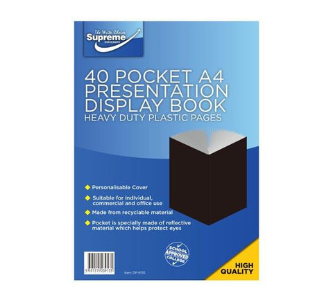 Presentation Display Book - A4 40 Pocket (80 Pages) - Supreme