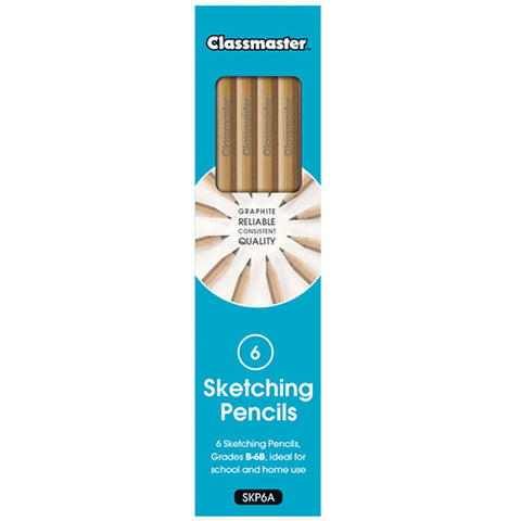 Classmaster Sketching Pencils Pack of 6