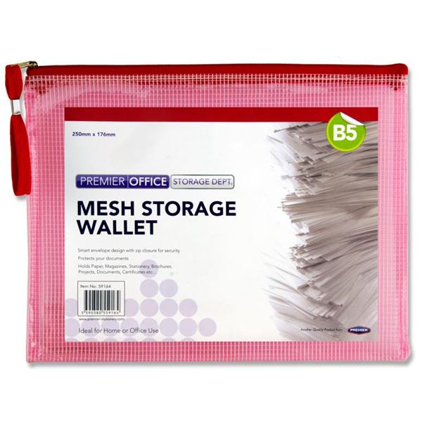 Premier Office B5 Mesh Storage Wallet