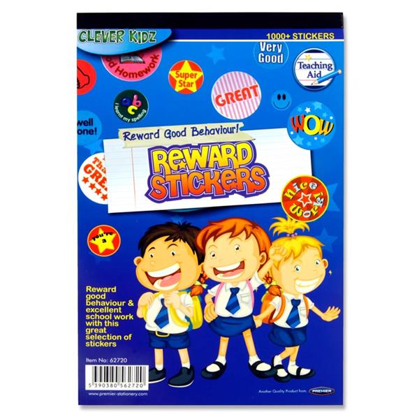 Clever Kidz Pad 1000+ Reward Stickers