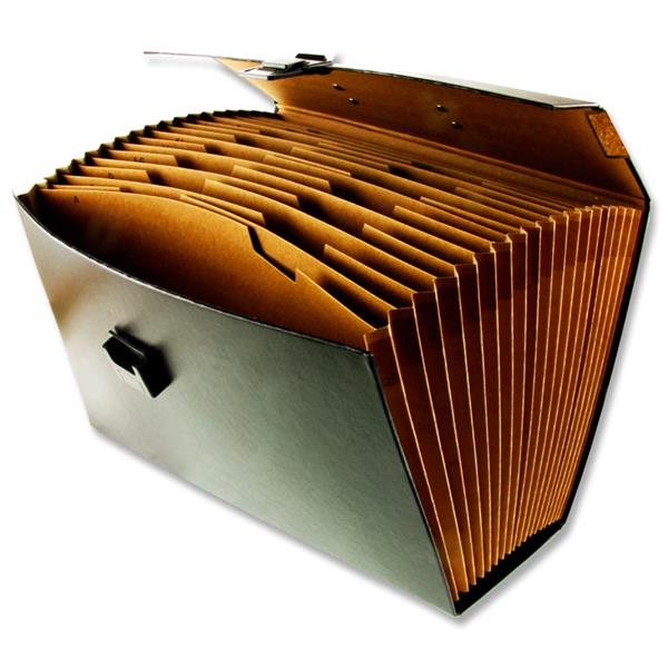 Premier Office 19 Pocket Expanding File - Black