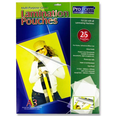 Proform A3 Pack 25 Laminating Pouches