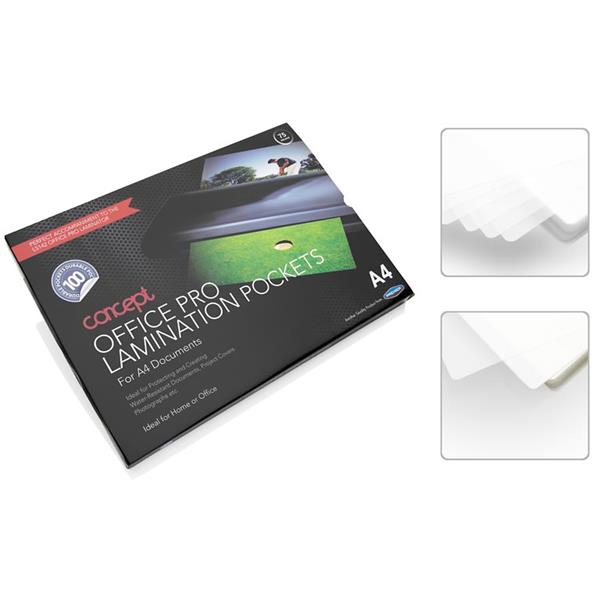 Concept Office Pro Laminating Pouches - A4 100 Pack 150 Micron