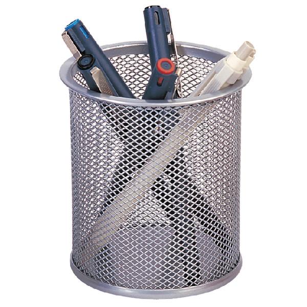 Q-Connect Mesh Silver Pen Pot KF00846