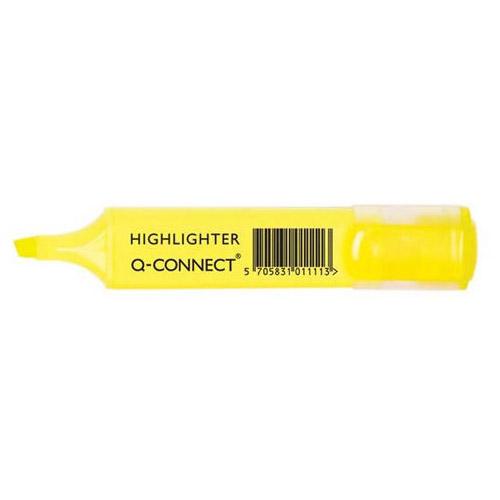 Q-Connect Yellow Highlighter Pen (10 Pack)