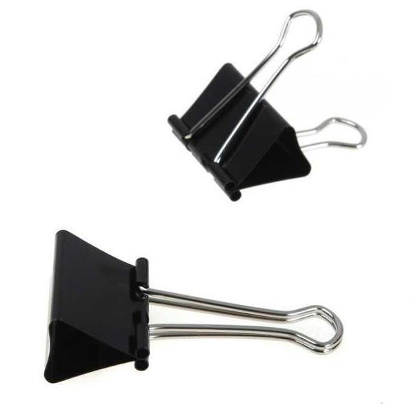 Q-Connect 24mm Black Foldback Clip (10 Pack) KF01283