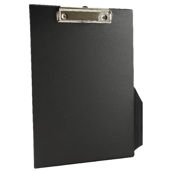 Q-Connect Black A4/Foolscap PVC Clipboard KF01296