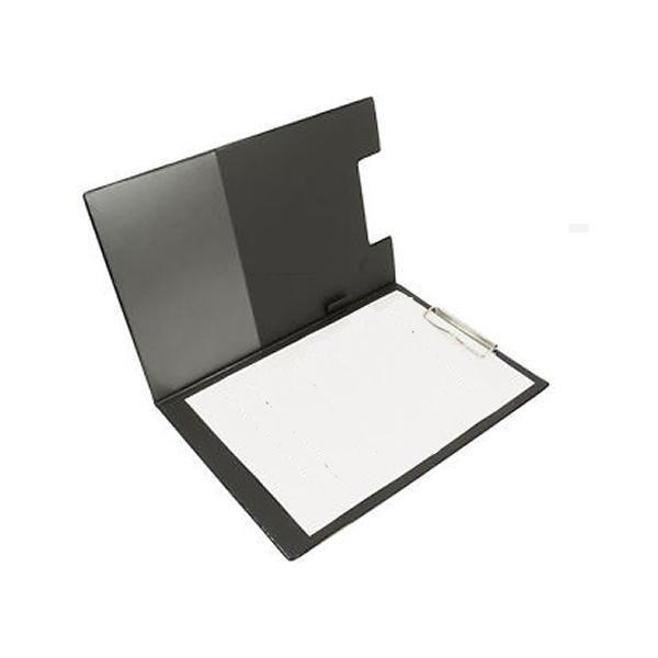 Q-Connect Black A4/Foolscap PVC Foldover Clipboard KF01300