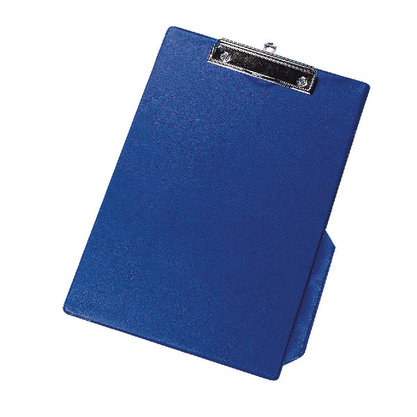 Q-Connect Blue A4/Foolscap PVC Foldover Clipboard KF01301