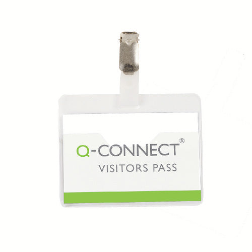 Q-Connect Visitor Badge 60x90mm (25 Pack)