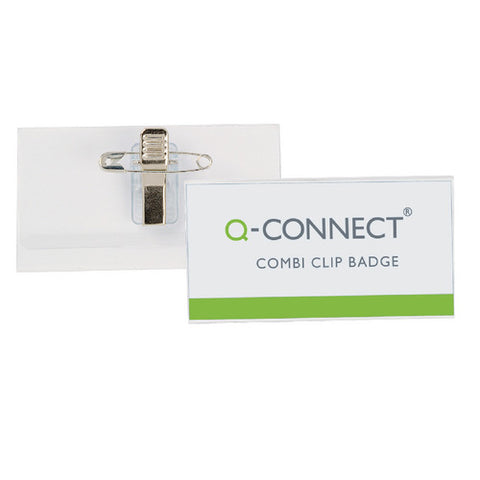 Q-Connect Combination Badge 40x75mm (50 Pack)