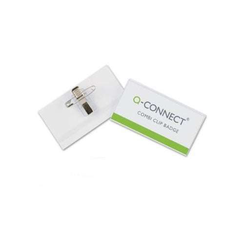 Q-Connect Combination Badge 40x75mm (50 Pack)