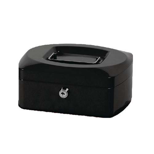 Q-Connect 8 inch Black Cash Box