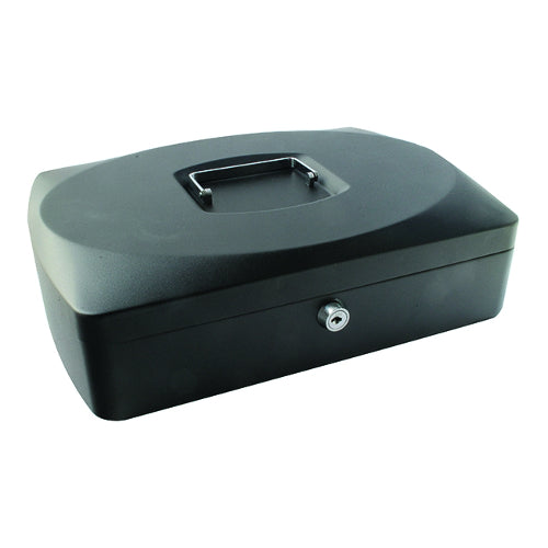 Q-Connect 10 inch Black Cash Box