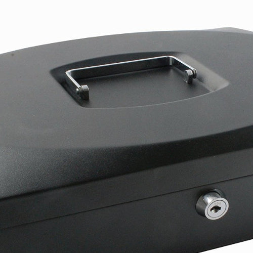 Q-Connect 10 inch Black Cash Box