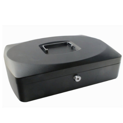 Q-Connect 12 inch Black Cash Box
