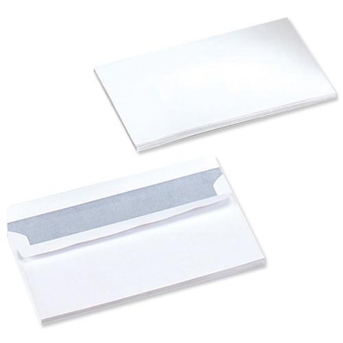 Q-Connect DL Envelopes 100gsm Plain Peel and Seal White (Pack of 500)