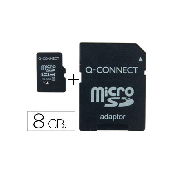 Q-Connect 8GB Micro SD Card Class 10 KF16011
