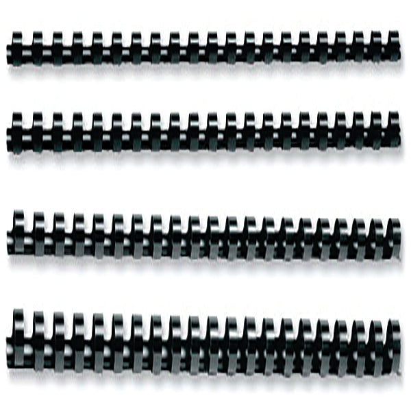Q-Connect Black 16mm Binding Combs (50 Pack) KF24024
