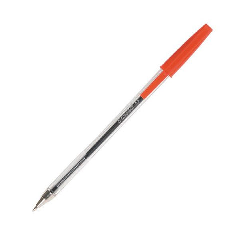 Q-Connect Medium Red Ballpoint Pen (Pack of 20)