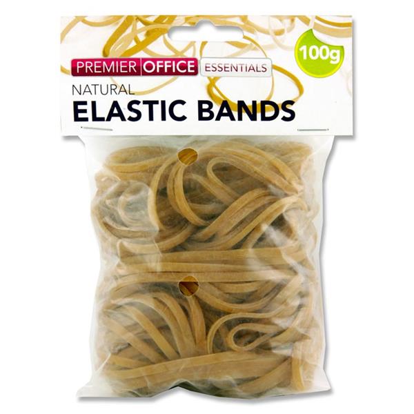 Premier Office 100g Bag Rubber Bands Size 34