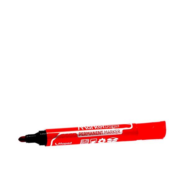 Maped Jumbo Bullet Tip Permanent Marker - Red Box 12